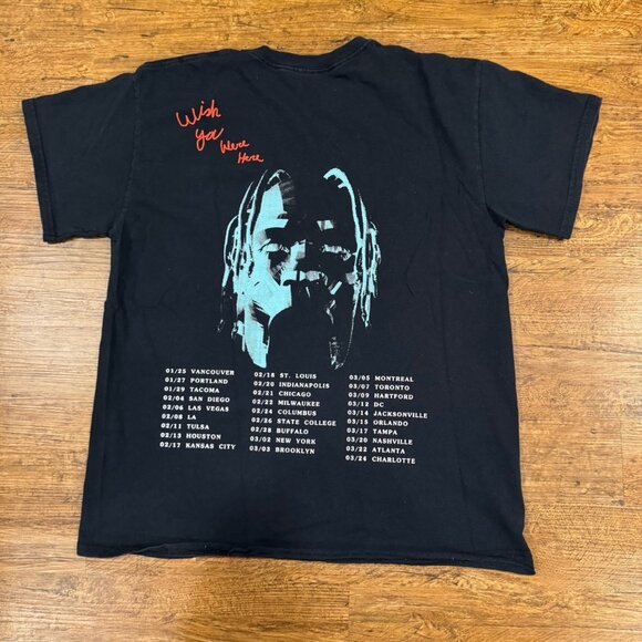 Travis Scott Other - Travis Scott Wish You Were Here Astroworld Tour Merch Concert Date T Shirt Men M